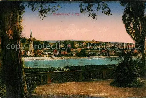 AK / Ansichtskarte Pfaffendorf_Koblenz Rheinpartie Pfaffendorf_Koblenz