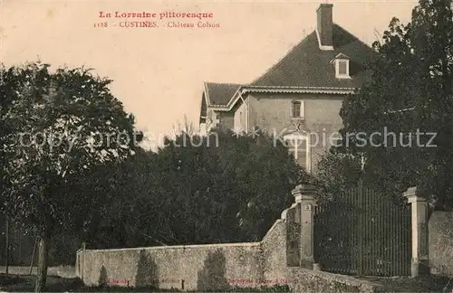 AK / Ansichtskarte Custines Chateau Colson Custines