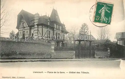 AK / Ansichtskarte Liancourt Place de la Gare Chalet des Tilleuls Liancourt