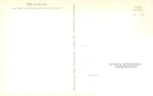 AK / Ansichtskarte Seilbahn Pf?nderbahn Lindau Bodensee  Seilbahn