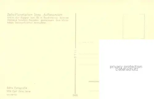 AK / Ansichtskarte Planetarium Zeiss Jena  