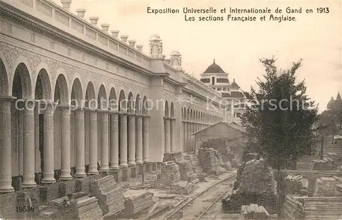 AK / Ansichtskarte Exposition_Universelle_Gand_1913 Sections Francaise et Anglaise  