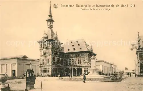 AK / Ansichtskarte Exposition_Universelle_Gand_1913 Pavillon de la Ville de Liege  