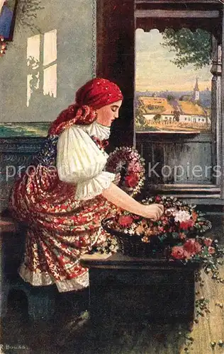 AK / Ansichtskarte Maehren_Tschechien Slovakin Bouda Kuenstlerkarte Maehren Tschechien