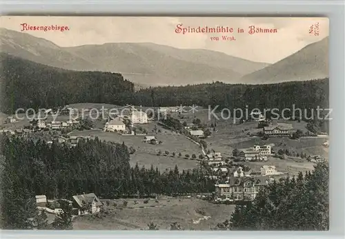 AK / Ansichtskarte Spindelmuehle Panorama Riesengebirge Spindelmuehle