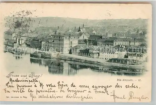 AK / Ansichtskarte Prag_Prahy_Prague Panorama Altstadt Prag_Prahy_Prague