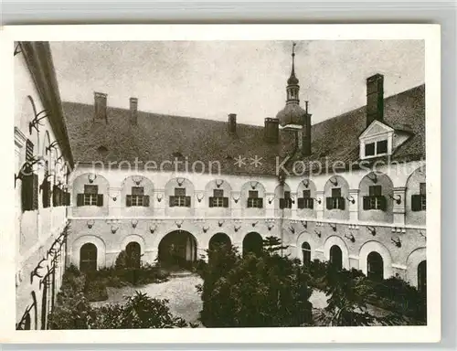 AK / Ansichtskarte Wiesenberg_Loucna_nad_Desnou Schloss Schlosshof 