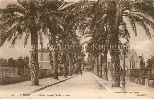 AK / Ansichtskarte Hyeres_les_Palmiers Avenue Beauregard Hyeres_les_Palmiers