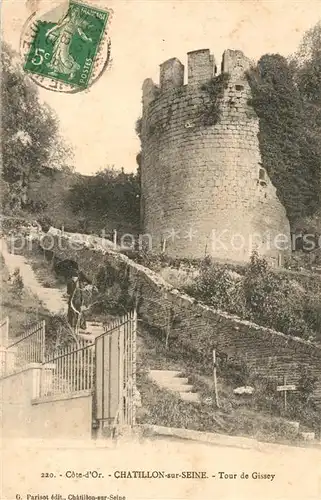 AK / Ansichtskarte Chatillon sur Seine Tour de Gissey Chatillon sur Seine