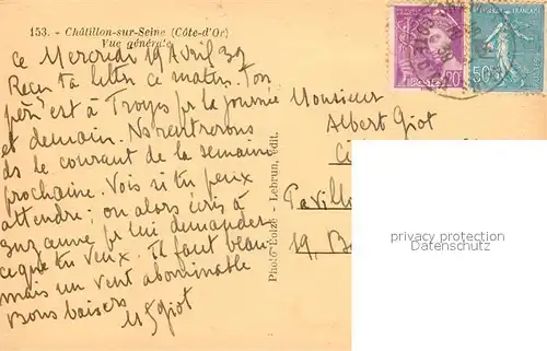 AK / Ansichtskarte Chatillon sur Seine Panorama Chatillon sur Seine