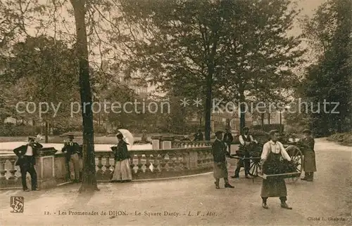 AK / Ansichtskarte Dijon_Cote_d_Or Les Promenades Square Darcy Dijon_Cote_d_Or