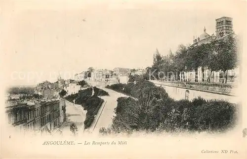 AK / Ansichtskarte Angouleme Remparts du Midi Angouleme