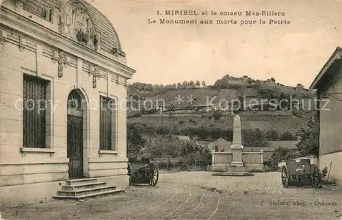 AK / Ansichtskarte Miribel_Ain Monument aux morts pour la Patrie Miribel Ain