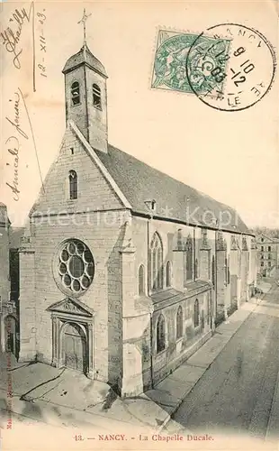 AK / Ansichtskarte Nancy_Lothringen Chapelle Ducale Nancy Lothringen