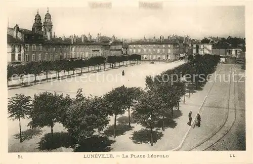 AK / Ansichtskarte Luneville La Place Leopold Luneville