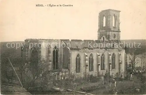AK / Ansichtskarte Menil la Tour Eglise Cimetiere Menil la Tour