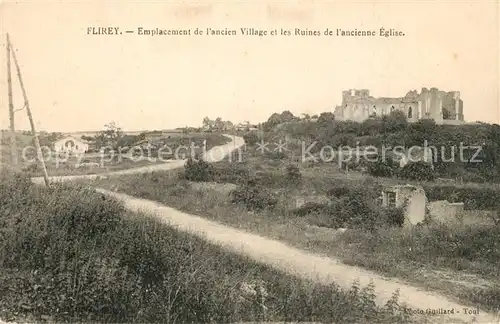 AK / Ansichtskarte Flirey Emplacement Village Ruines Eglise Flirey