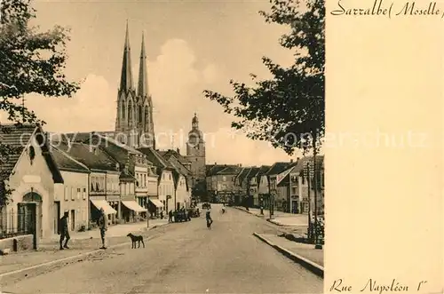 AK / Ansichtskarte Saaralben Rue Napoleon Saaralben