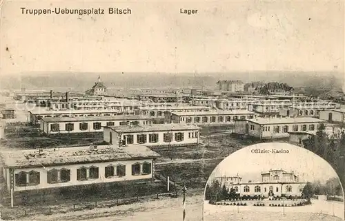 AK / Ansichtskarte Bitsch_Lager Truppenuebungsplatz Offizierkasino Bitsch_Lager