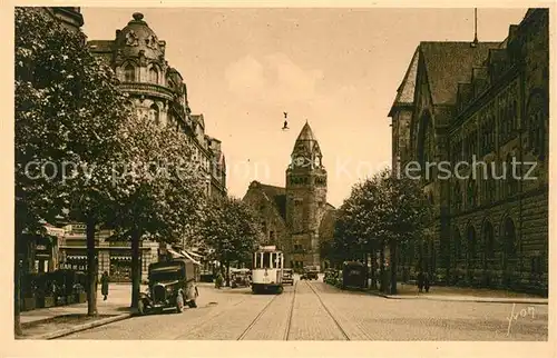 AK / Ansichtskarte Metz_Moselle Rue Gambetta Gare Centrale Metz_Moselle