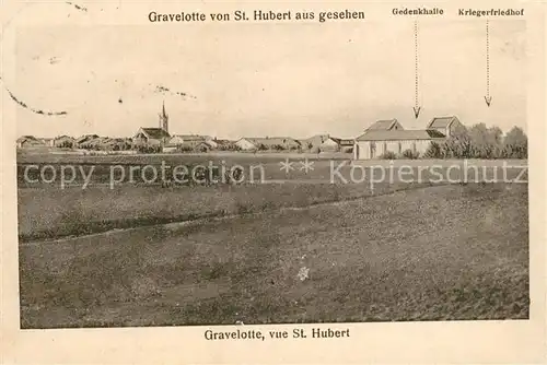 AK / Ansichtskarte Gravelotte_Moselle Blick von Saint Hubert Gedenkhalle Kriegerfriedhof Gravelotte_Moselle