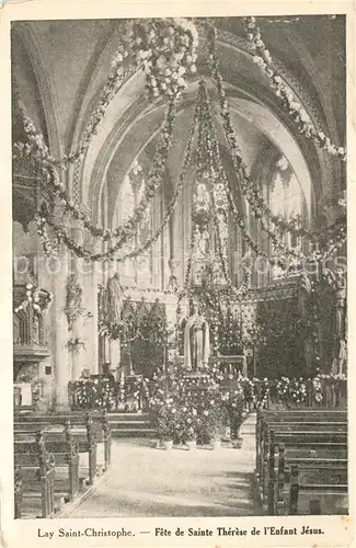 AK / Ansichtskarte Lay Saint Christophe Fete de Sainte Therese de l Enfant Jesus Lay Saint Christophe