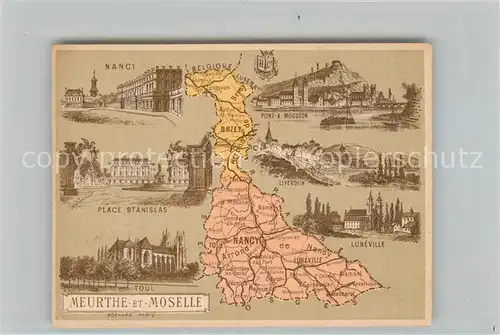 AK / Ansichtskarte Nancy_Lothringen Place Stanislas Luneville Pont a Mousson  Nancy Lothringen