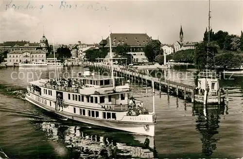 AK / Ansichtskarte Motorschiffe MS Augsburg Konstanz Bodensee Hafen Konzil 