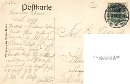 AK / Ansichtskarte Triberg_Schwarzwald  Triberg Schwarzwald