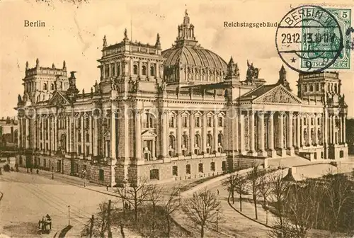 AK / Ansichtskarte Berlin Reichstagsgeb?ude Berlin