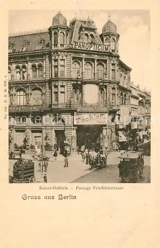 AK / Ansichtskarte Berlin Kaiser Gallerie Passage Friedrichstrasse Berlin