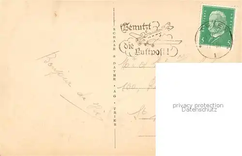 AK / Ansichtskarte Trier Fliegeraufnahme mit Kaiser Wilhelm Br?cke Trier