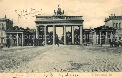 AK / Ansichtskarte Berlin Brandenburger Tor Berlin