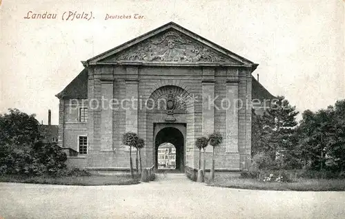 AK / Ansichtskarte Landau_Pfalz Deutsches Tor Landau Pfalz