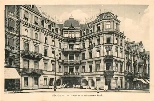 AK / Ansichtskarte Wiesbaden Hotel zum Schwarzen Bock Wiesbaden