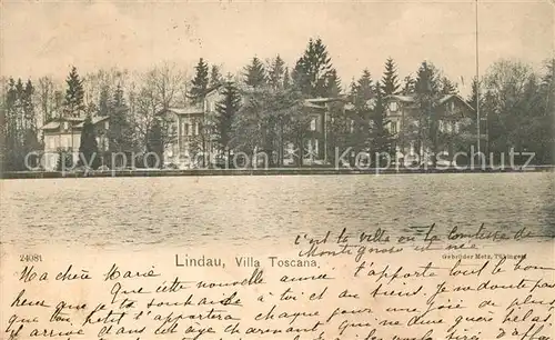 AK / Ansichtskarte Lindau_Bodensee Villa Toscana Lindau Bodensee