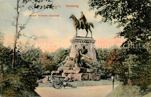 AK / Ansichtskarte Duisburg_Ruhr Kaiser Wilhelm Denkmal Duisburg Ruhr