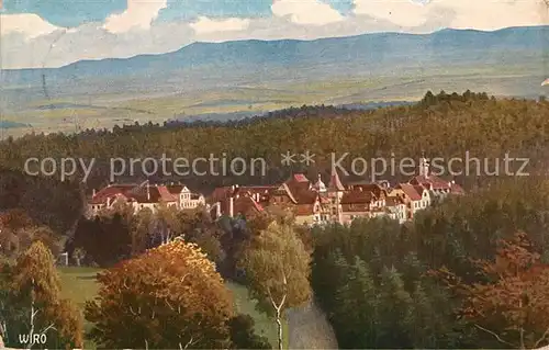 AK / Ansichtskarte Koenigsfeld_Schwarzwald Panorama Luftkurort Blick vom Engele Wiedemann s Kuenstlerkarte Wiro No. 2468 A Koenigsfeld Schwarzwald