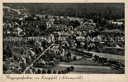 AK / Ansichtskarte Koenigsfeld_Schwarzwald Fliegeraufnahme Koenigsfeld Schwarzwald