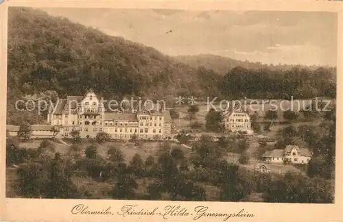 AK / Ansichtskarte Oberweiler_Badenweiler Friedrich Hilda Genesungsheim Oberweiler_Badenweiler