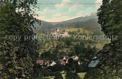 AK / Ansichtskarte Oberweiler_Badenweiler Panorama Blick auf Friedrich Hilda Genesungsheim Oberweiler_Badenweiler