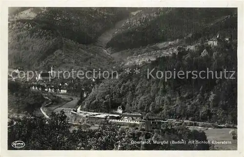 AK / Ansichtskarte Obertsrot Panorama mit Blick auf Schloss Eberstein Obertsrot