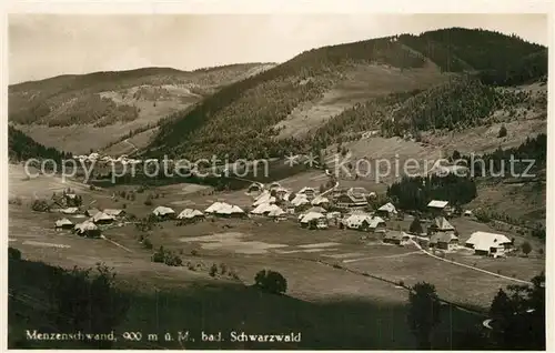 AK / Ansichtskarte Menzenschwand Panorama Blick ins Tal Schwarzwald Menzenschwand