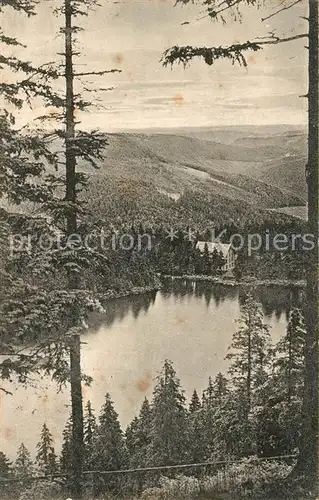 AK / Ansichtskarte Mummelsee Panorama mit Blick auf Hotel Schwarzwald Stempel geprueft Mummelsee