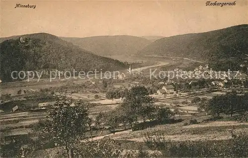 AK / Ansichtskarte Neckargerach Landschaftspanorama mit Blick auf Minneburg Neckargerach