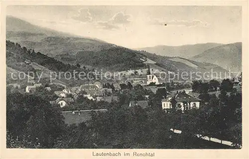 AK / Ansichtskarte Lautenbach_Renchtal Panorama Schwarzwald Lautenbach Renchtal