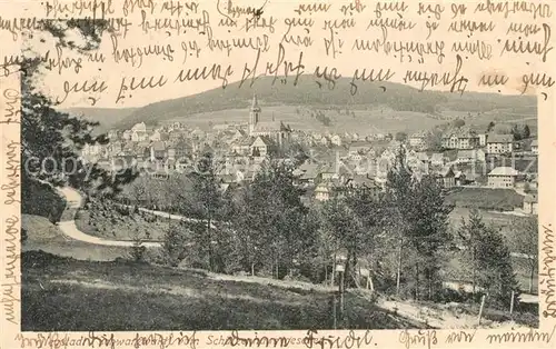 AK / Ansichtskarte Neustadt_Schwarzwald Panorama Blick vom Schuetzenhaus Neustadt_Schwarzwald