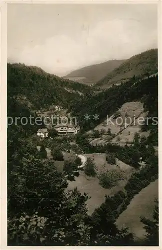 AK / Ansichtskarte Oppenau Panorama Lierbachtal Kurhaus Pension Taube Oppenau