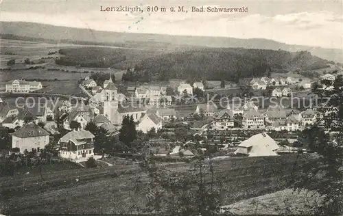AK / Ansichtskarte Lenzkirch Panorama Schwarzwald Stempel geprueft Lenzkirch