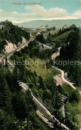 AK / Ansichtskarte Hoellsteig Partie im Loeffeltal Schwarzwald Hoellsteig